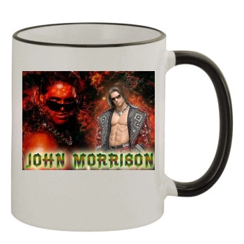John Morrison 11oz Colored Rim & Handle Mug