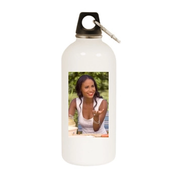 Joy Bryant White Water Bottle With Carabiner