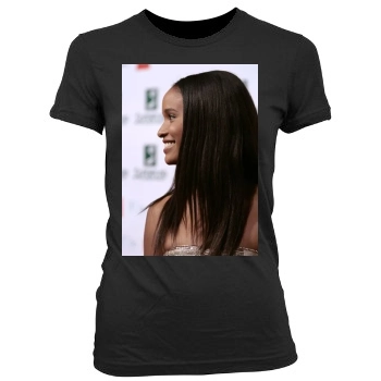 Joy Bryant Women's Junior Cut Crewneck T-Shirt