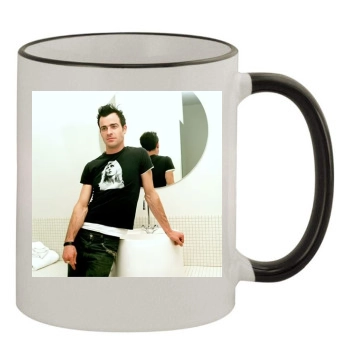 Justin Theroux 11oz Colored Rim & Handle Mug