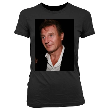 Liam Neeson Women's Junior Cut Crewneck T-Shirt