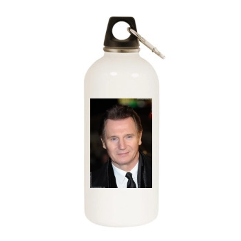 Liam Neeson White Water Bottle With Carabiner