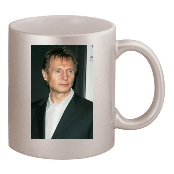 Liam Neeson 11oz Metallic Silver Mug