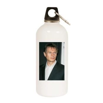 Liam Neeson White Water Bottle With Carabiner