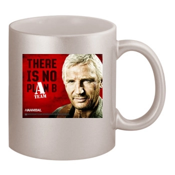 Liam Neeson 11oz Metallic Silver Mug