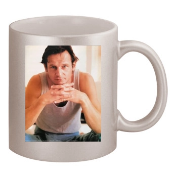 Liam Neeson 11oz Metallic Silver Mug