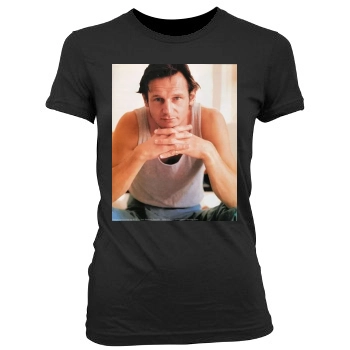 Liam Neeson Women's Junior Cut Crewneck T-Shirt