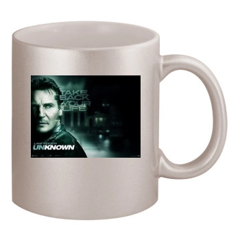 Liam Neeson 11oz Metallic Silver Mug