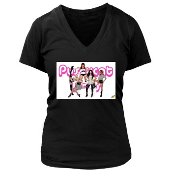 The Pussycat Dolls Women's Deep V-Neck TShirt