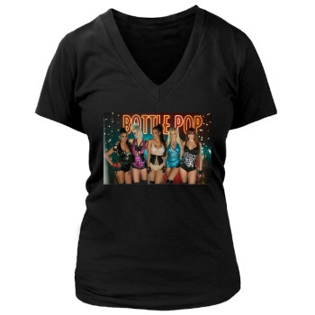 The Pussycat Dolls Women's Deep V-Neck TShirt