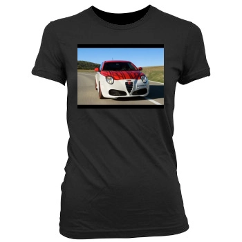 2009 Marangoni Alfa Romeo Mito M430 Women's Junior Cut Crewneck T-Shirt