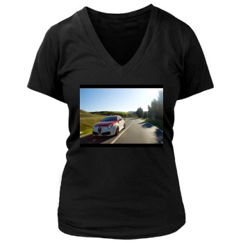 2009 Marangoni Alfa Romeo Mito M430 Women's Deep V-Neck TShirt