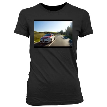 2009 Marangoni Alfa Romeo Mito M430 Women's Junior Cut Crewneck T-Shirt