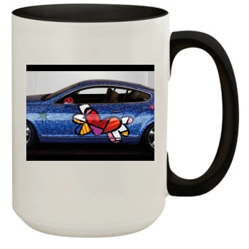 2009 Bentley Continental GT by Romero Britto 15oz Colored Inner & Handle Mug