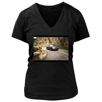 2009 Bentley Continental GTC Speed Women's Deep V-Neck TShirt