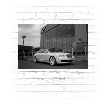 2009 Project Kahn Pearl White Bentley Flying Spur Poster