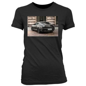 2010 TopCar Bentley Continental GT Bullet Women's Junior Cut Crewneck T-Shirt