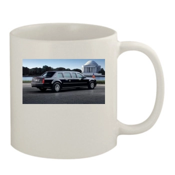 2009 Cadillac Presidential Limousine 11oz White Mug
