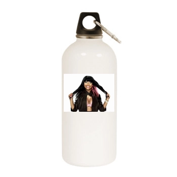 Nicki Minaj White Water Bottle With Carabiner