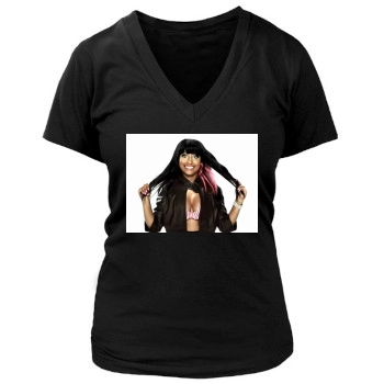 Nicki Minaj Women's Deep V-Neck TShirt