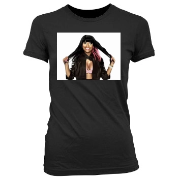 Nicki Minaj Women's Junior Cut Crewneck T-Shirt