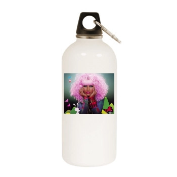 Nicki Minaj White Water Bottle With Carabiner