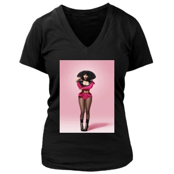 Nicki Minaj Women's Deep V-Neck TShirt