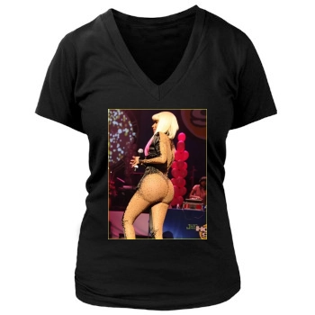 Nicki Minaj Women's Deep V-Neck TShirt