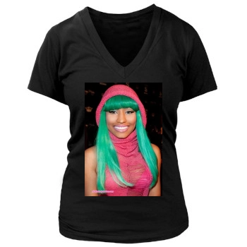 Nicki Minaj Women's Deep V-Neck TShirt