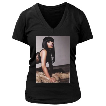 Nicki Minaj Women's Deep V-Neck TShirt