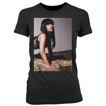 Nicki Minaj Women's Junior Cut Crewneck T-Shirt