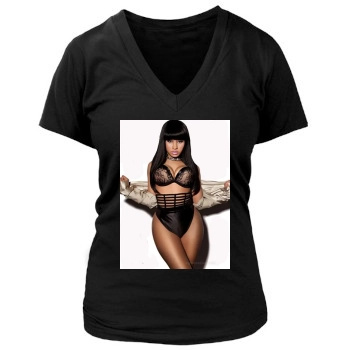 Nicki Minaj Women's Deep V-Neck TShirt