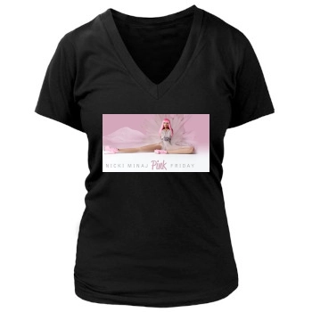 Nicki Minaj Women's Deep V-Neck TShirt