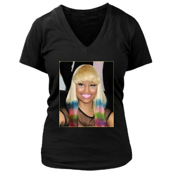 Nicki Minaj Women's Deep V-Neck TShirt