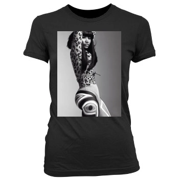 Nicki Minaj Women's Junior Cut Crewneck T-Shirt