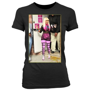 Nicki Minaj Women's Junior Cut Crewneck T-Shirt