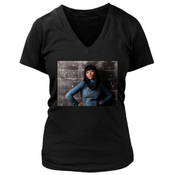 Nicki Minaj Women's Deep V-Neck TShirt