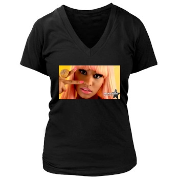 Nicki Minaj Women's Deep V-Neck TShirt