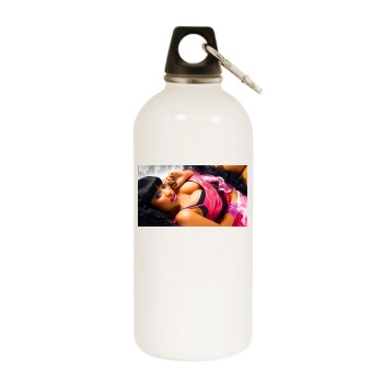 Nicki Minaj White Water Bottle With Carabiner