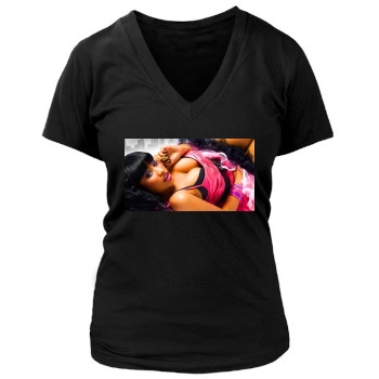 Nicki Minaj Women's Deep V-Neck TShirt