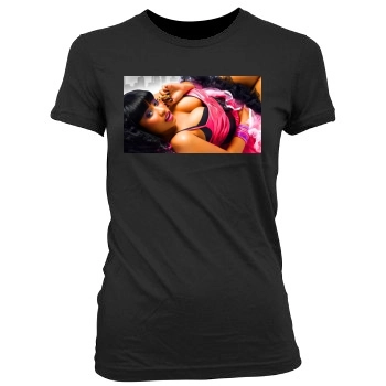 Nicki Minaj Women's Junior Cut Crewneck T-Shirt