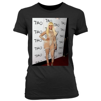 Nicki Minaj Women's Junior Cut Crewneck T-Shirt