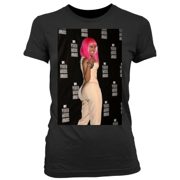 Nicki Minaj Women's Junior Cut Crewneck T-Shirt