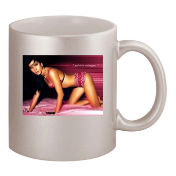 Patricia Velasquez 11oz Metallic Silver Mug