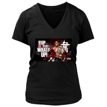 R-Truth Women's Deep V-Neck TShirt