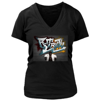 R-Truth Women's Deep V-Neck TShirt