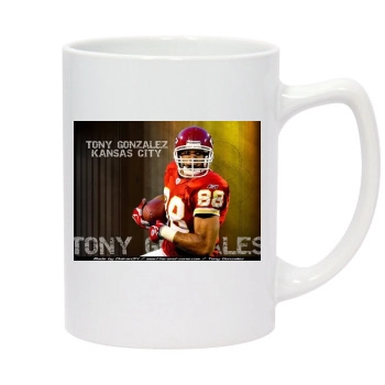 Tony Gonzalez 14oz White Statesman Mug