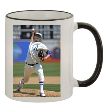 Trevor Cahill 11oz Colored Rim & Handle Mug