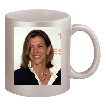 Wendie Malick 11oz Metallic Silver Mug