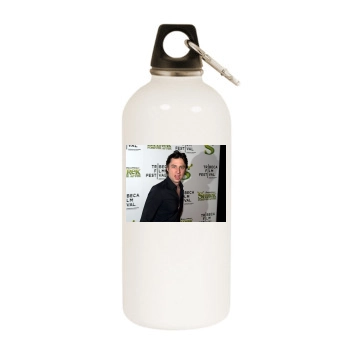 Zach Braff White Water Bottle With Carabiner